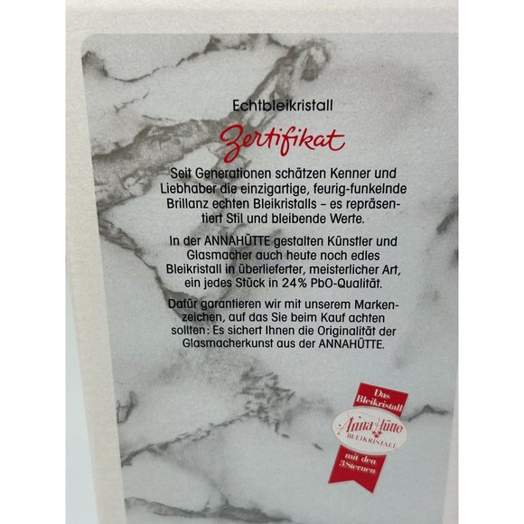 Vintage Anna Hutte Bleikristall Crystal Clear Studios Vase Dorsette Germany Rose - Picture 6 of 16